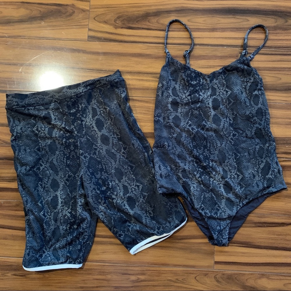 Acacia Sage Python Hina suit (P) and Fox shorts (S)